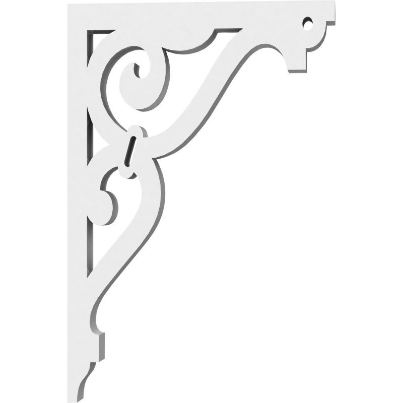 Finley Architectural Grade Pvc Brackets Bktp01x04x06fi 5 8 In W X 4 D 6 H Unfinished White Decorative Corbels For Interior And