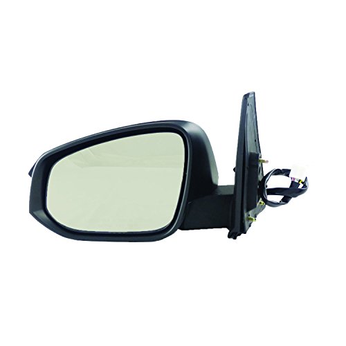 Door Mirror Left Side Driver Lh For 2014 To 2019 Toyota 4 Runner Heated With Night Vision Black Polished Finish Model