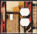 Switch Outlet Combo Plate Artsy 
