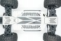 Stainless Steel Front Center Rear Chassis Armor Skid Plate Set Fits Arrma 1 10 Big Rock Crew Cab Typhon 3s Hollow