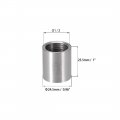 Uxcell Stainless Steel 304 Cast Pipe Fittings Coupling Fitting 1 2 X G Female 3pcs