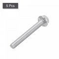 Uxcell M8x70mm Hex Serrated Flange Bolts Screws Metric Thread 304 Stainless Steel 5pcs