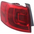 Tail Light Assembly Driver Side For Volkswagen Jetta 2011 2012 2013 2014 Vw2804107 5c6945095d Halogen Red Polycarbonate Lens 
