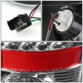 Auto Dynasty Led Rear Tail Lights Brake Lamps Compatible With Dodge Ram 1500 2500 3500 02-06 Driver And Passenger Side Chrome