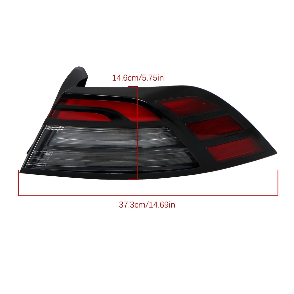 Tail Lamp Light Replacement For Accord 2023-2024 Red Lens Passenger Side Brake Outer 3350030aa01