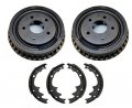 95-97 Rear Wheel Drive Only Ranger With Smaller 9inch Brake Drums New Shoes 