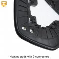 Uxcell Car Left Driver Side Heated Mirror Glass Replacement W Backing Plate For Honda Cr-v 2007-2011