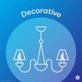 Ge Led Light Bulbs 40 Watt Soft White Decorative Clear Small Base 12 Pack
