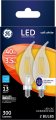 Ge Led Light Bulbs 40 Watt Soft White Decorative Clear Small Base 12 Pack