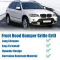 Front Hood Bumper Grille For Bmw X5 X6 E70 2007-2013 No 51137157687 51137157688 Kidney Grill Double Slat 1 Pair Gloss Black