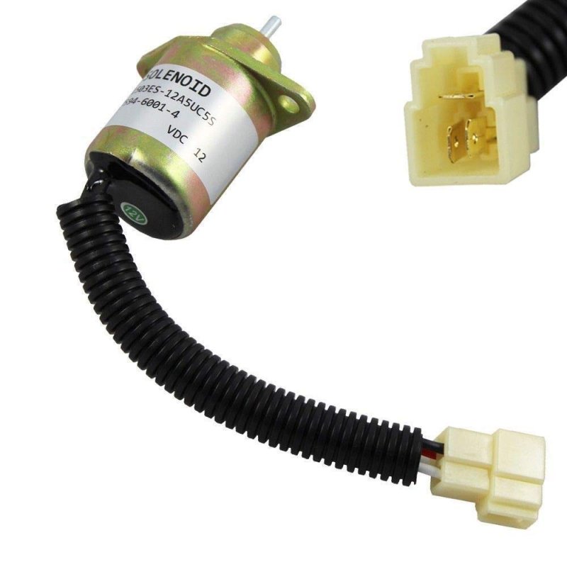 Fuel Shut Off Shutdown Solenoid For Kubota Yanmar Synchro Start Sa4569t 12v