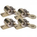 4pcs Vintage Zinc Alloy Magnetic Door Catches Hardware Fittings Cabinet Closet Accessoriesgold For Family Gold 