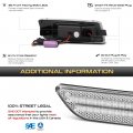 Front Full Led Amber Side Marker Lamps For 2005-2010 Vw Gti Jetta Rabbit R32 Mk5 Clear Lens Left Driver Right Passenger Pair
