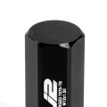 J2 Engineering 7075-t6 Compatible Withged Aluminum M12x1 5 20pcs 50mm Tall Close-end Lug Nut Set W Adapter Black