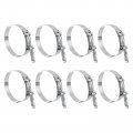 8pcs T-bolt Hose Clamp 4 3 -4 57 108-116mm Spring Loaded Stainless Steel Intake Intercoolers For Clamp Tube 