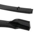 3pcs Car Front Bumper Lip Spoiler Wing Body Kit For Toyota Camry Se Xse 18-22 Carbon Fiber Look