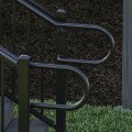 Deckorators 180 Degree Return Loop Textured Black