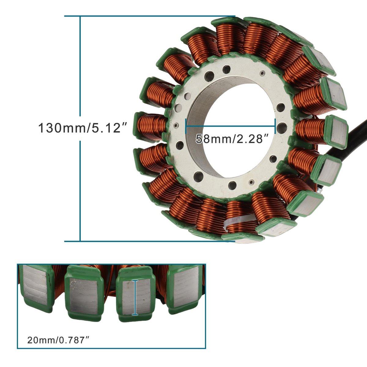 18 Coil 3 Wire Generator Magneto Stator Ignition Replacement For Xvz1300a Royal Star Xvz1300at Xvz1300ct Xvz1300tf Xvz1300lt