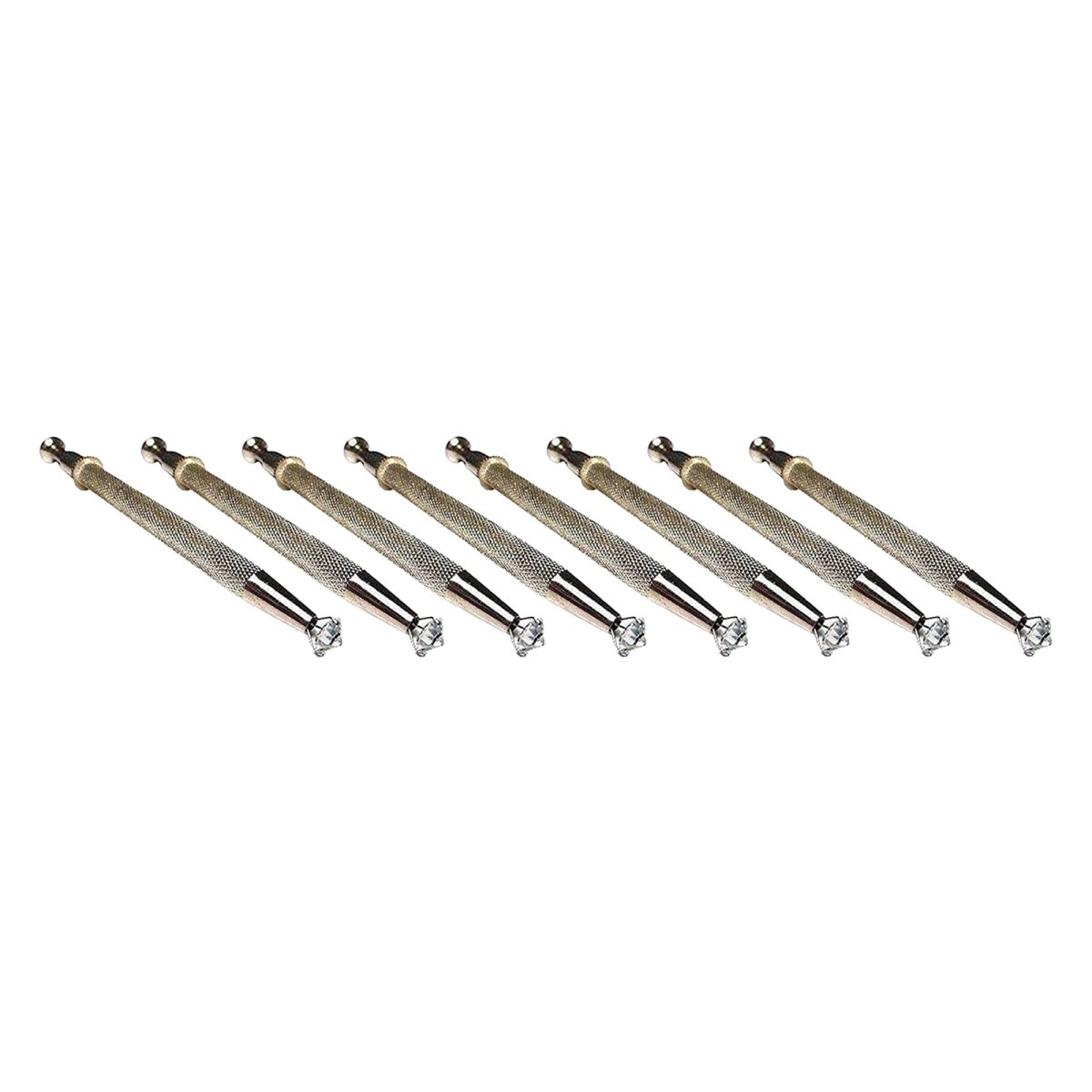 4 5 In Prong Pick Up Tool 861pt 8 Pack For Jewelers And Mechanics Silver Textured Handle