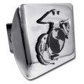 Elektroplate Officially Licensed U S Marine Corps Anchor Insignia All Metal Bright Chrome Hitch Cover For Trucks And Suvs Fits 