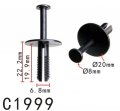 Autobahn88 Push Rivet Clip Compatible With Gm Oem 90508809 Pack Of 20