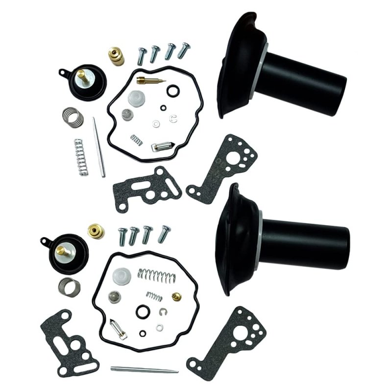 2 Pcs Carburetor Repair Kit Plunger Diaphragm For Yamaha Xv535 Virago 1990 2001 And 1983 Xv500 500 Xv500k Part Number Re 0461