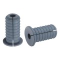 2pcs Wall Grommets 3 4 Inch 19mm Silicone Anti-slip Pass Through Cable Bushing Feed Ethernet Routing Kit Gray 