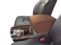 Auto Console Covers- Fits The Infiniti Qx80 2014-2021 Center Armrest Cover Waterproof Neoprene Fabric Brown 