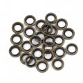 X Autohaux 25pcs M8 Bronze Tone Car Engine Oil Drain Crush Flat Bonded Washer Gaskets