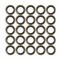 X Autohaux 25pcs M8 Bronze Tone Car Engine Oil Drain Crush Flat Bonded Washer Gaskets