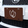 Graphics More Horseshoe Lucky Double Cowboy Brown Novelty Metal Vanity Tag License Plate 