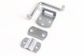 Red Hound Auto Stake Rack Gate Corner Latch Single Security Straight Mount Bent Bracket Utility Body Flatbed Trailer Wood Side