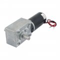 Uxcell Dc 24v 100rpm 8mmx15mm Dual D-shape Shaft Electric Power Turbo Worm Geared Motor