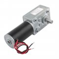 Uxcell Dc 24v 100rpm 8mmx15mm Dual D-shape Shaft Electric Power Turbo Worm Geared Motor