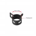 Uxcell Steel Band Clamp 11mm Inner Dia Fit 11 5-12 2mm Od Hose Spring Type Action Fuel Line Silicone Tube Clip Black 10pcs