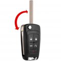 Aintier 1 X Key Fob Shell Case For Chevy Camaro Cruze Equinox Impala Malibu Gmc Terrain 2010-2017 Oht01060512 5461a01060512