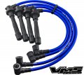 Vms Racing 91-99 Blue Performance Ignition Spark Plug Wires Set Compatible With Nissan Sr20de Se-r Dohc 1991-1999