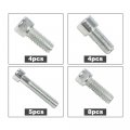 G-plus Small Block Stainless Steel Engine Bolt Kit Set Compatible With 265 283 302 305 327 350 And 400 Sb Chevy Engines W