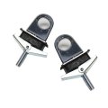 Universal Stake Pocket Anchor Point 2 Pack For Truck Bed Pickup And Trailer Chrome Plated Finish 77083amz