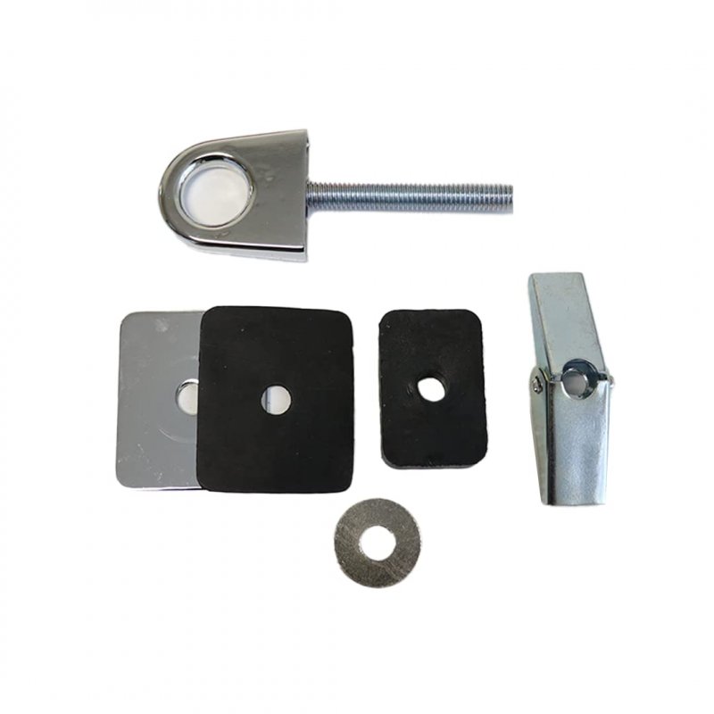 Universal Stake Pocket Anchor Point 2 Pack For Truck Bed Pickup And Trailer Chrome Plated Finish 77083amz
