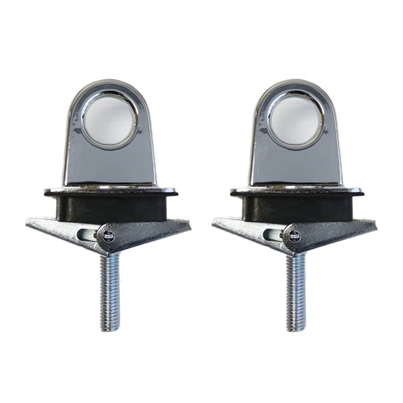 Universal Stake Pocket Anchor Point 2 Pack For Truck Bed Pickup And Trailer Chrome Plated Finish 77083amz