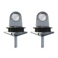 Boxer 2 Pack Universal Stake Pocket Anchor Point Truck Bed Pickup Trailer Chrome Plated Finish 