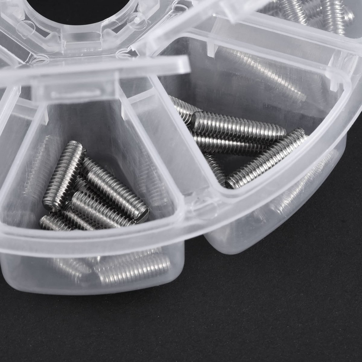 Slotted Set Grub Screws M4 Metric 304 Stainless Steel Flat Point Assortment Kit 1set 100pcs