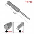 Uxcell 10 Pcs T8 Magnetic Torx Screwdriver Bits 1 4 Inch Hex Shank 2-inch Length S2 Power Tool