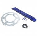 Fits Yamaha 99 Yz400f 2001-02 Wr426f Blue O Ring Chain Sprocket Silver 13 50 114l