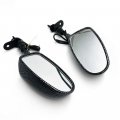 Httmt- Mt244- Led Rearview Mirror 6mm Compatible With H-d Suzuk Kawasak Carbon Fiber Style