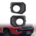 Astra Depot Driver Passenger Side Bumper Fog Light Lamp Bezel Matte Black Compatible For 2016-2023 Toyota Tacoma Sr Sr5 Trd