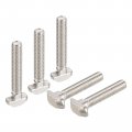 M8x45mm T Slot Drop-in Bolt 15pcs Hammer Head-bolt T Shape Stud Sliding Screw For 40 Series Aluminum Profile 