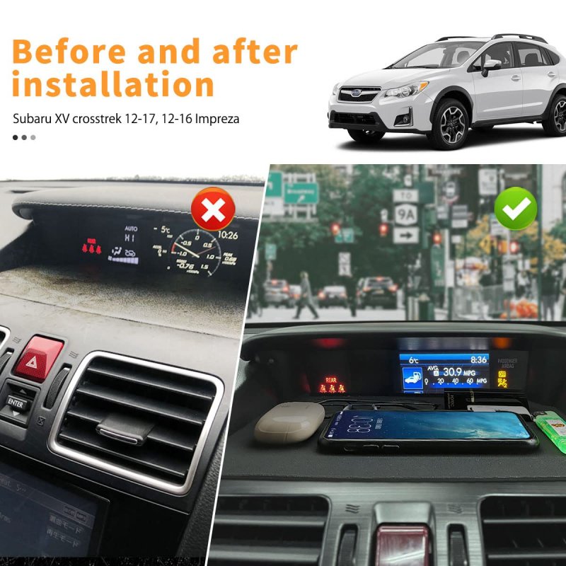 Dashboard Mat For Subaruester 2014-2018 Crosstrek 2012-2017 For Impreza 2012-2016 Accessories Car Interior 3d Silicone Dash Pad