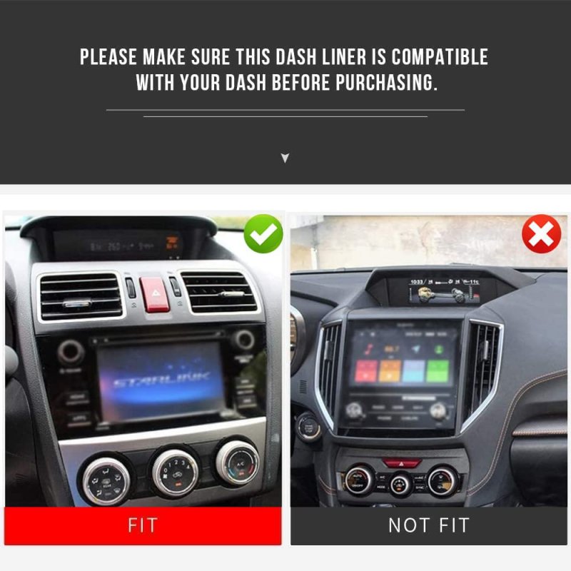 Dashboard Mat For Subaruester 2014-2018 Crosstrek 2012-2017 For Impreza 2012-2016 Accessories Car Interior 3d Silicone Dash Pad